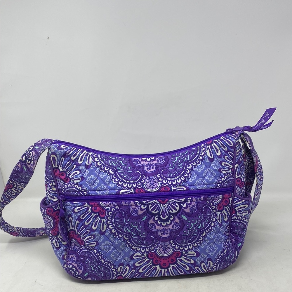 Vera Bradley Retired Lilac Tapestry Hipster Crossbody Purse